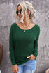 Cross Back Hollow-Out Sweater